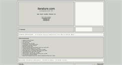 Desktop Screenshot of iterature.com